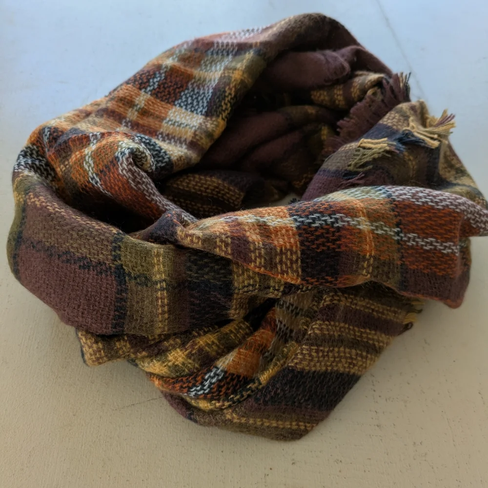 Plaid Infinity Scarf